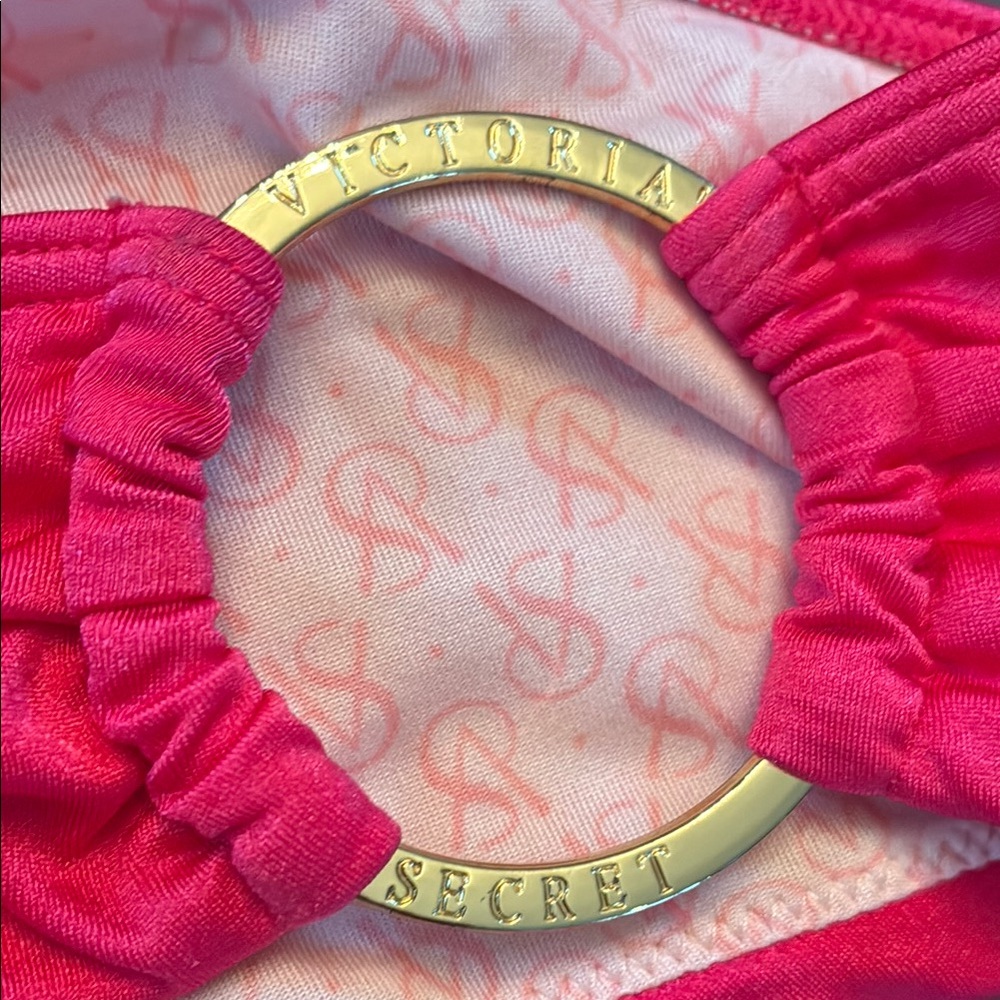 Victoria's Secret Pink and Gold Bikini with Sparkling Details - Picture 4 of 9